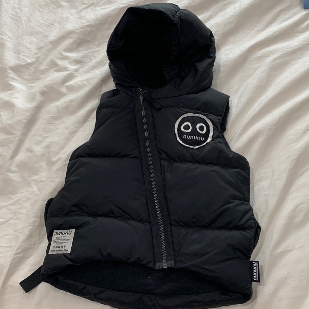 Nununu it is what it is puffer vest black